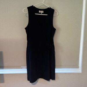 Madewell Navy Sleeveless Wrap Dress